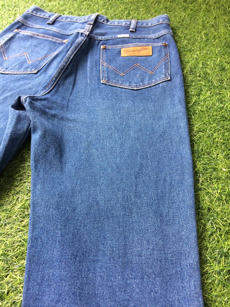 Vintage Wrangler Jeans, storlek 30, blekta ljustvättade denim bild 7
