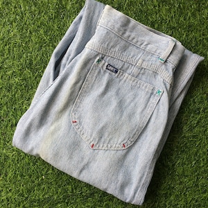 Size 28 Vintage Lee Mom Jeans 90s Light Wash Grunge Denim Tapered Leg High Waist Jeans, Medium, 28&quot;