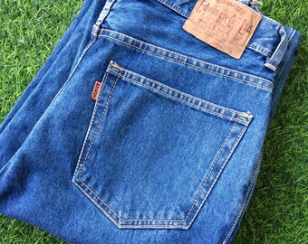 Vintage Edwin Mom Jeans, W29 L31, High Waist Tapered Denim