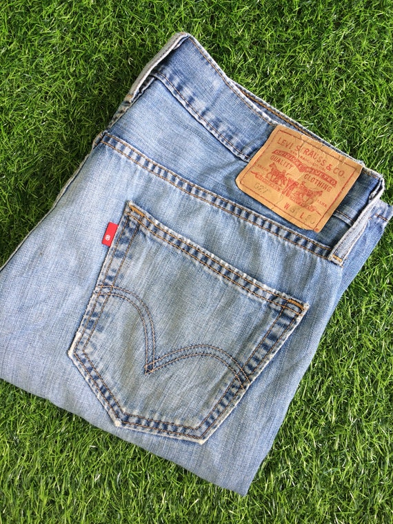 Size 33 Vintage Distressed Levis 527 Bootcut Jeans