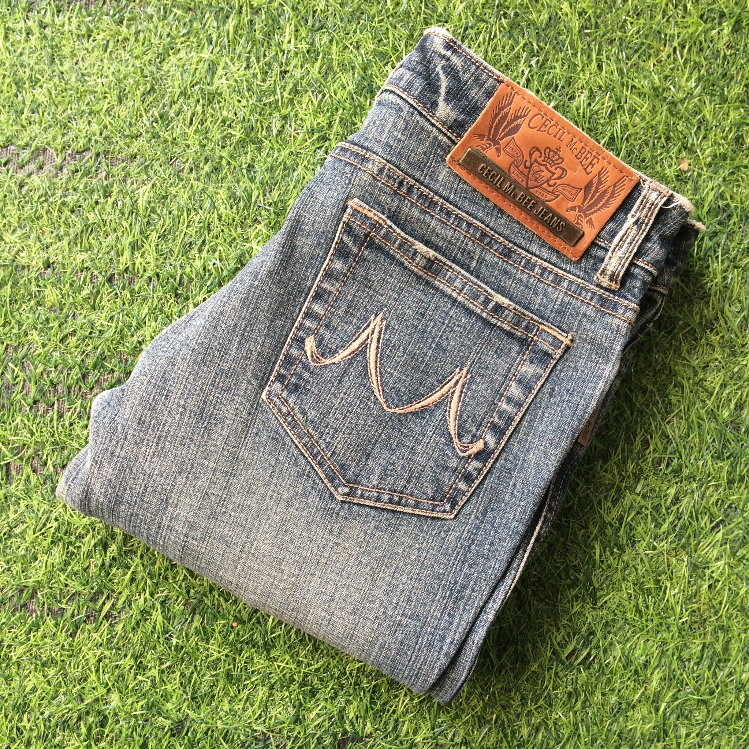 Y2K Japanese Low Rise Bootcut Jeans Measured 27, Cecil Mcbee  display picture 1
