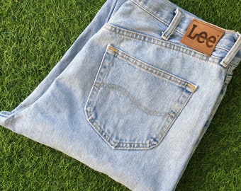 Taille 35 vintage Lee Jeans - Jean mom taille haute, coupe décontractée, pantalon en jean western pour femme