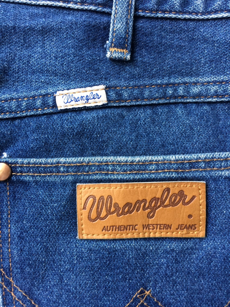 Vintage Wrangler Jeans, storlek 30, blekta ljustvättade denim bild 8