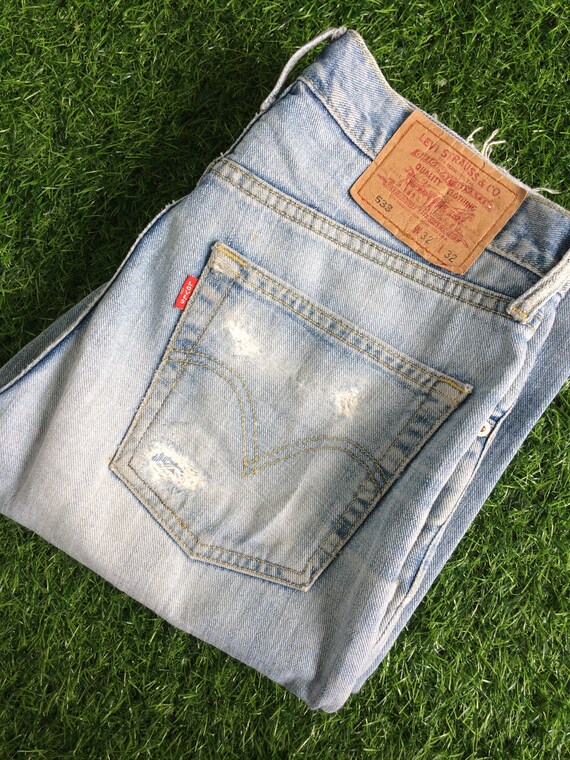 Talla 31 Vintage Distressed Levis 533 Jeans W31 L33 Wash - Etsy