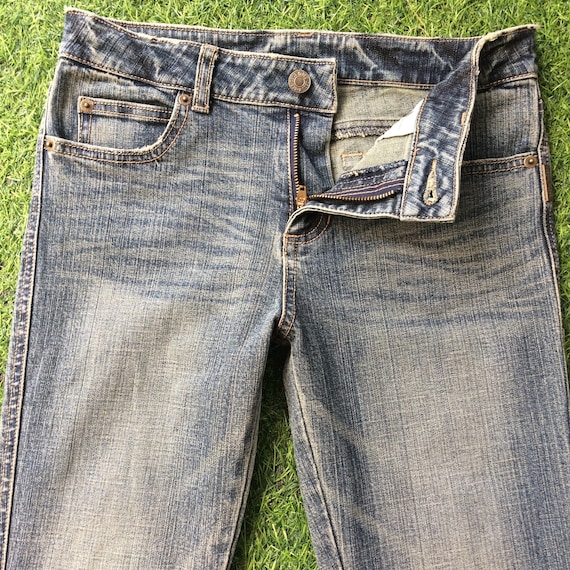 Cecil Mcbee Low Rise Bootcut Jeans W27 L32 Slim Wide Leg