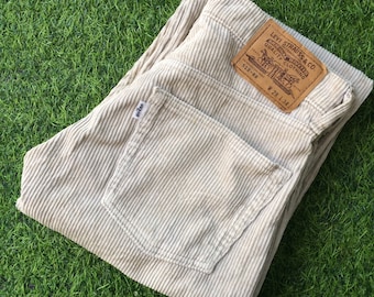 Vintage Levi's 512 Corduroy Jeans, Light Wash Denim (W27 L29)