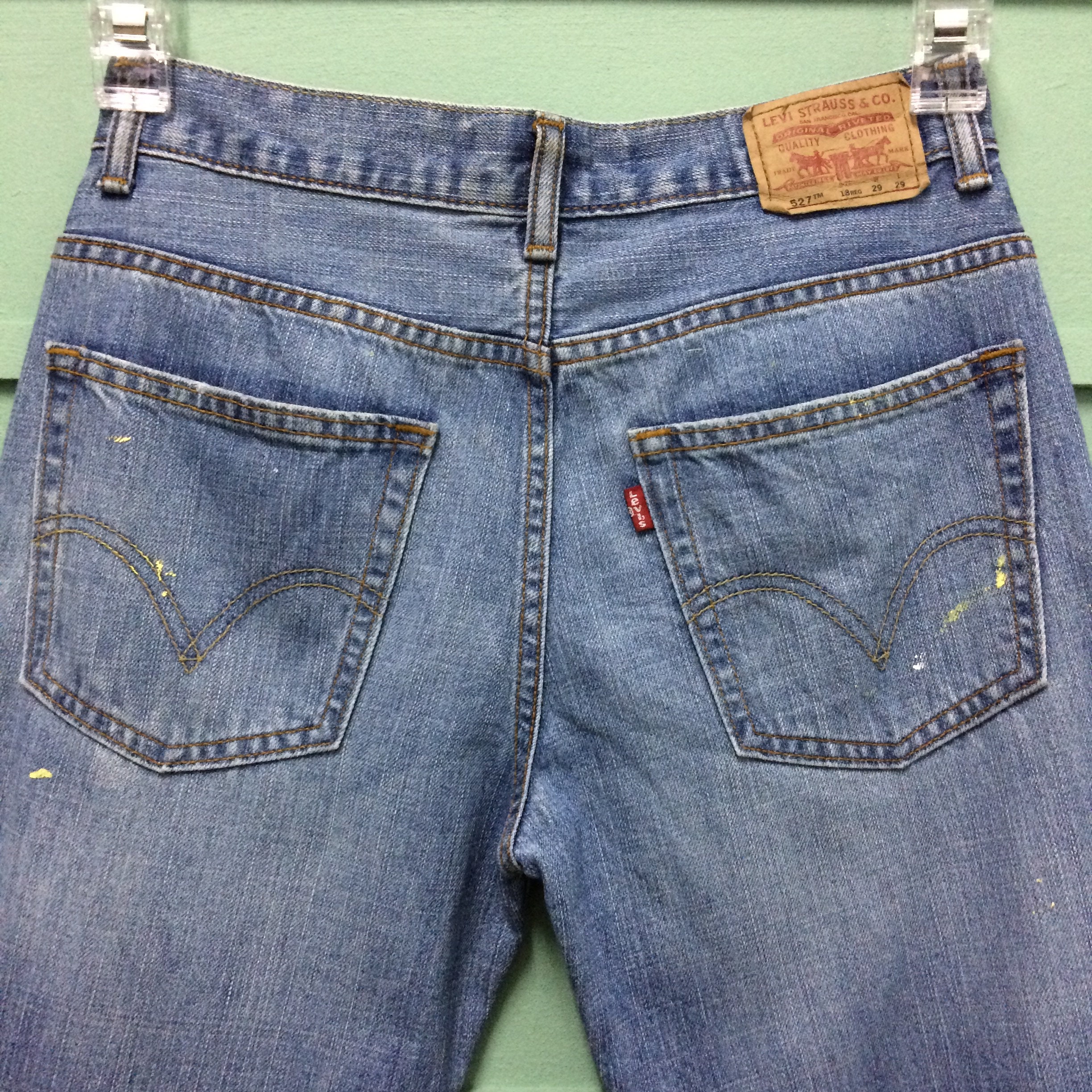 Vintage Levi's 527 Bootcut Jeans, Size 29 Distressed Denim - Etsy