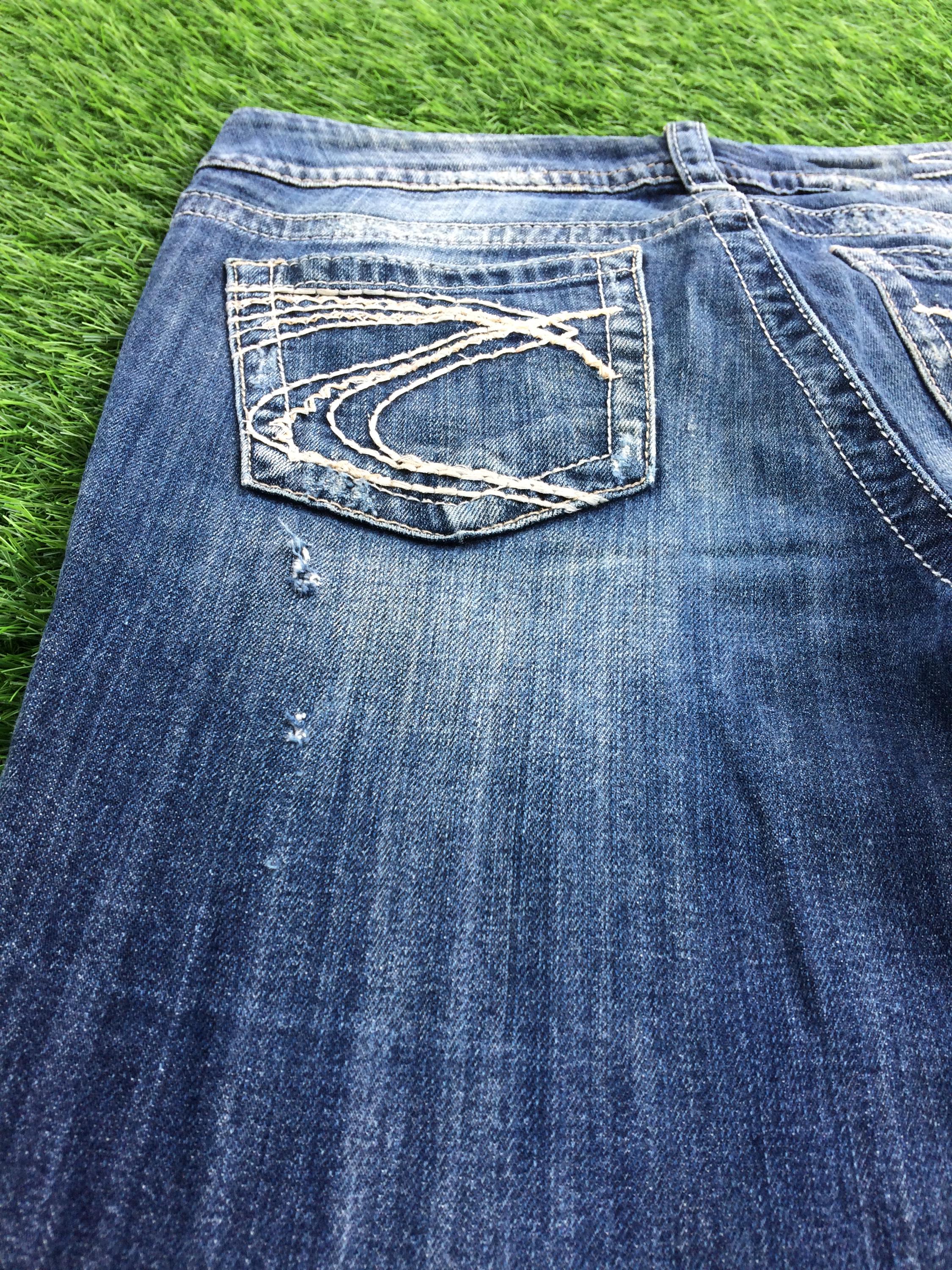 Y2K Silver Jeans, Low Rise Flared Denim, Vintage 2000s (W29 L31