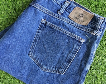 Vintage Wrangler Western Jeans W42 L29 - Distressed High Waist Denim