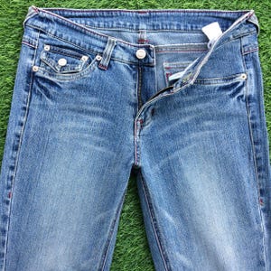 Y2K lågmidjade bootcut-jeans, ljustvättad denim (W29 L29)
