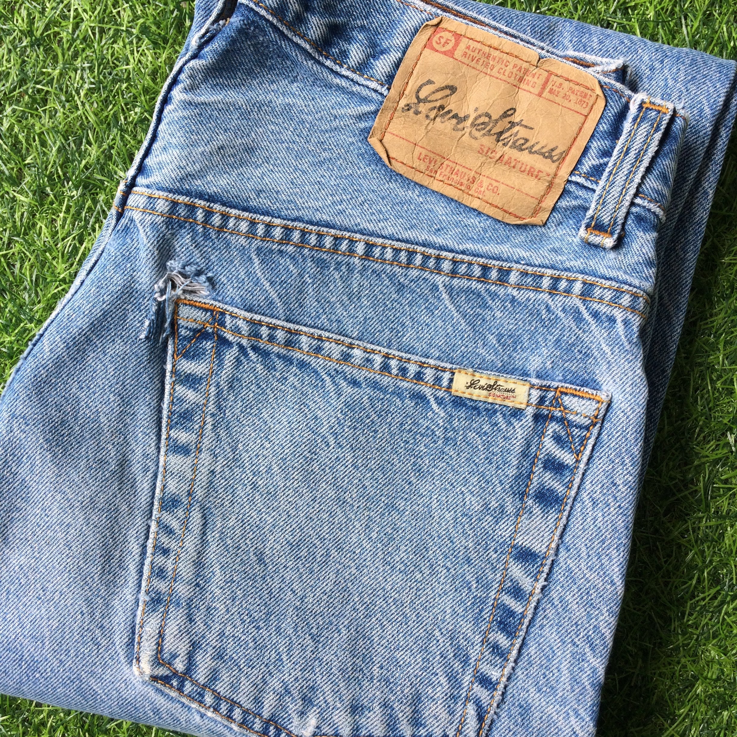 W30 L31 Vintage Distressed Levi Strauss Signature Jeans Light - Etsy