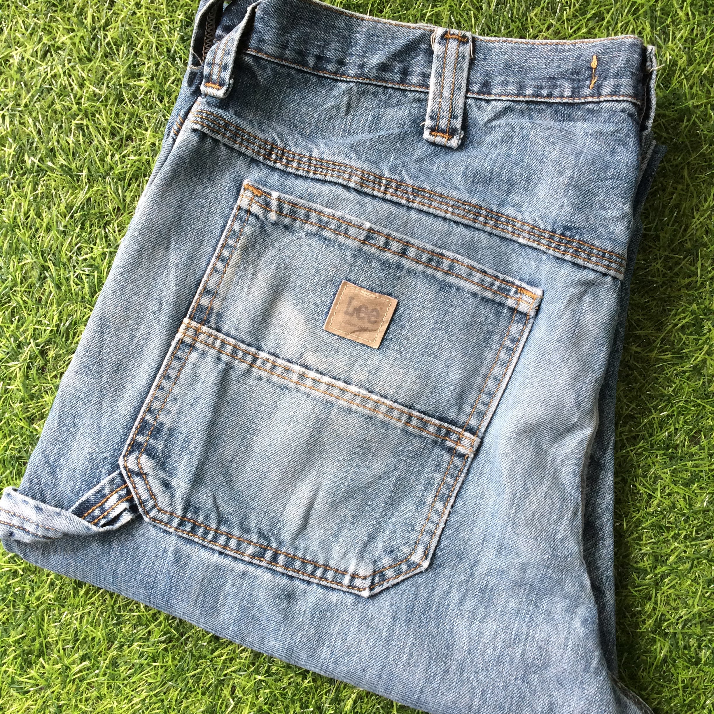 Mens Vintage Lee Denim Carpenter Shorts - Brag Vintage Clothing