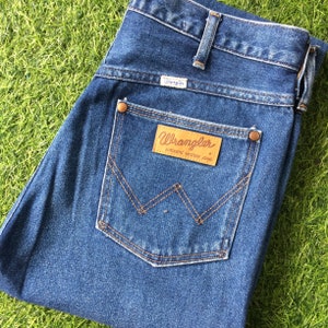 Vintage Wrangler Jeans, storlek 30, blekta ljustvättade denim bild 1