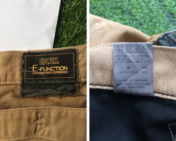 E Function Edwin Distressed Banana Cut Trousers, … - image 10