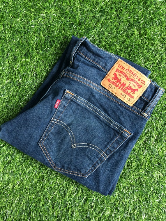 W31 L29 Vintage Distressed Levis 511 Jeans Dark Wash Denim - Etsy