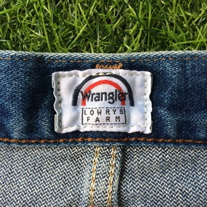 Vintage Wrangler Jeans, storlek 30, blekta ljustvättade denim bild 9
