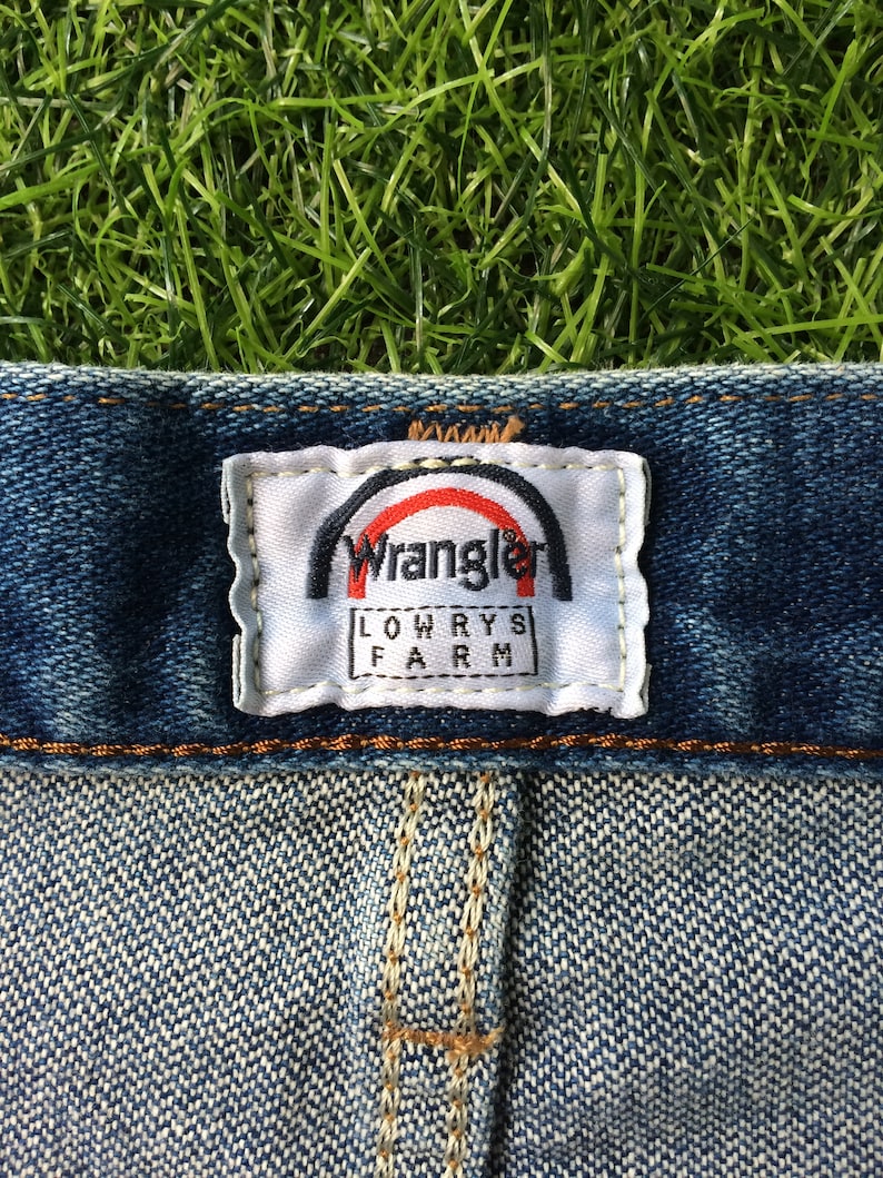 Vintage Wrangler Jeans, storlek 30, blekta ljustvättade denim bild 9