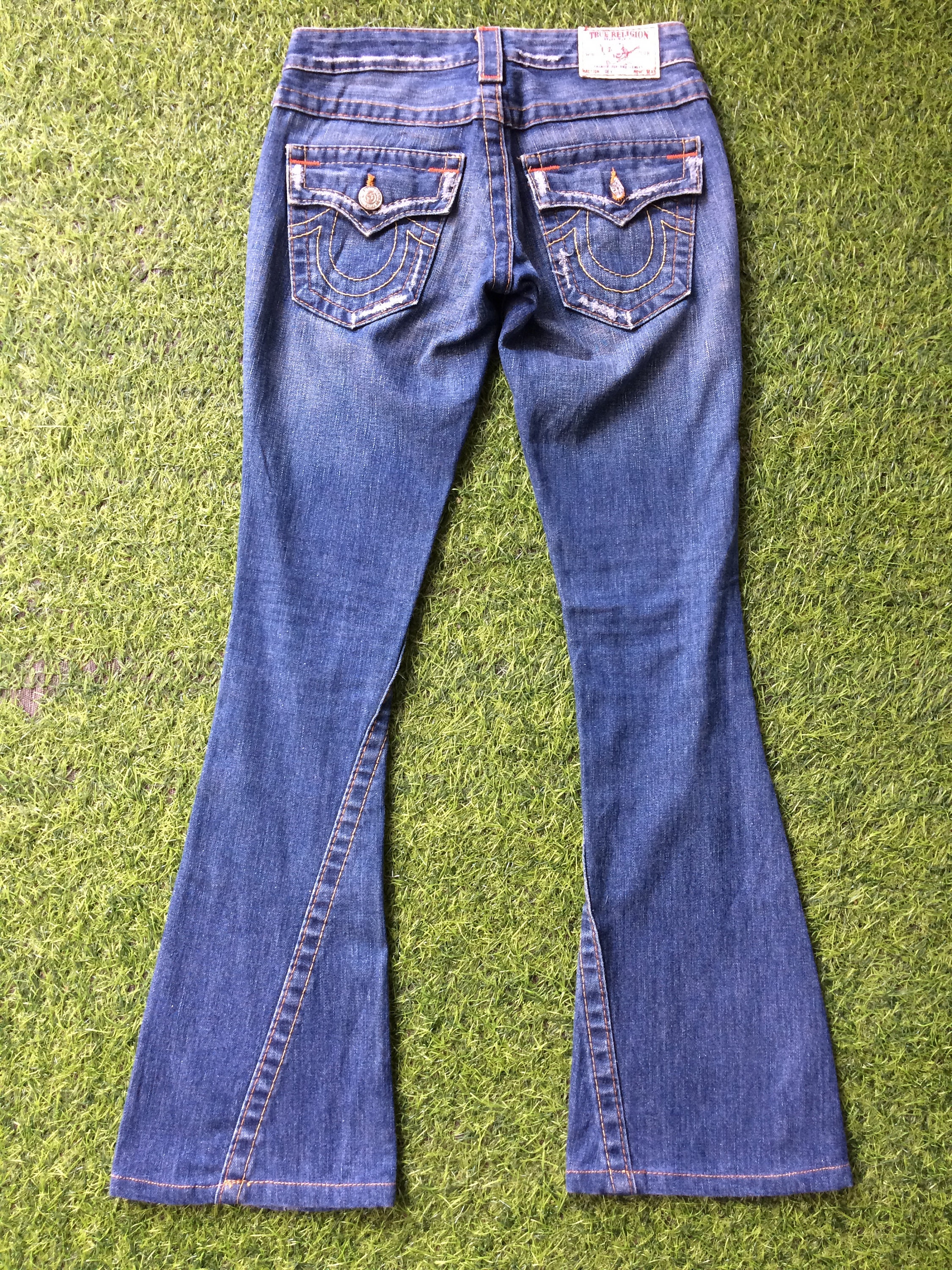 Size 23 True Religion Bootcut Jeans W26 L30 Low Waist Section - Etsy