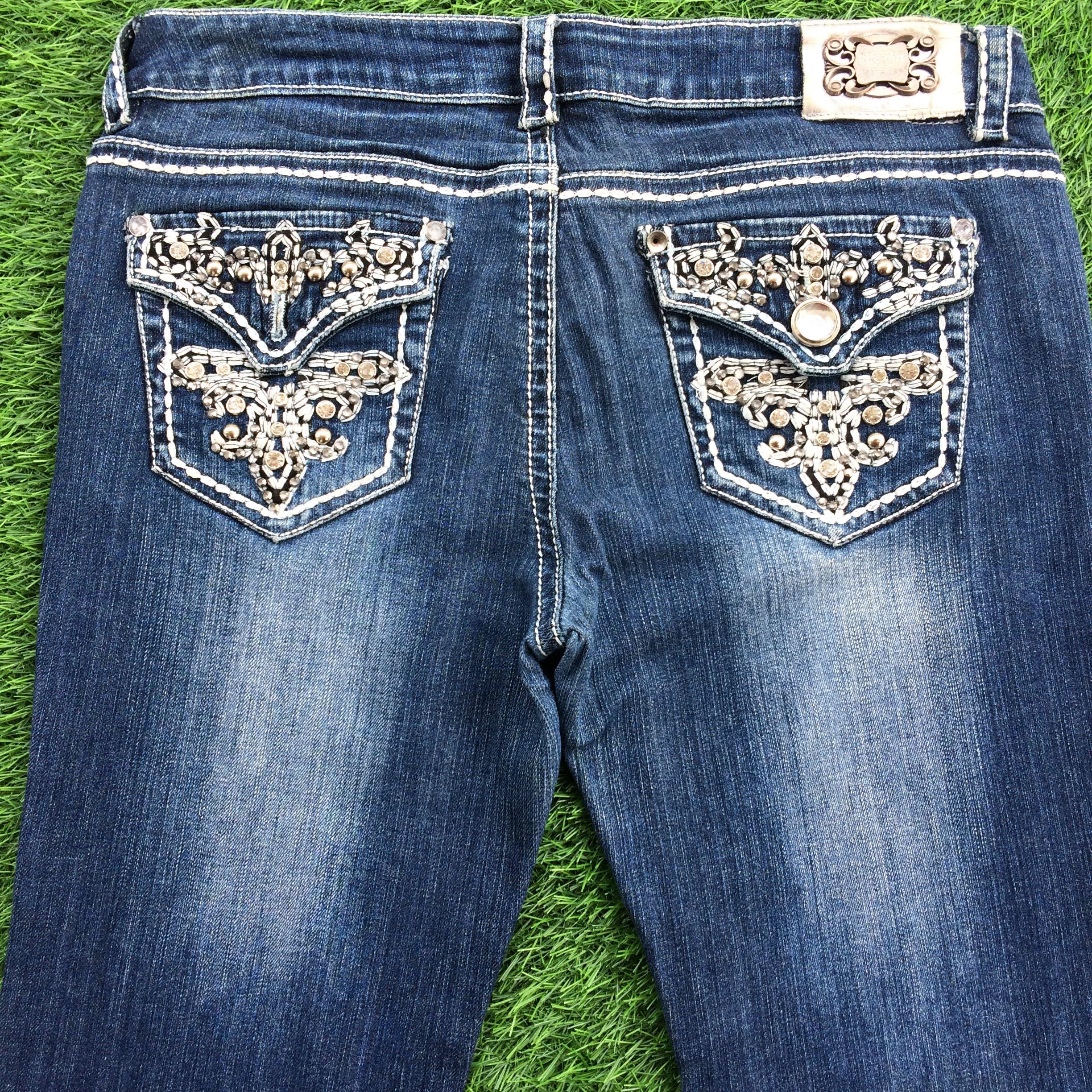Miss Chic Y2K Flare Jeans Women, Low Rise Stretch Denim