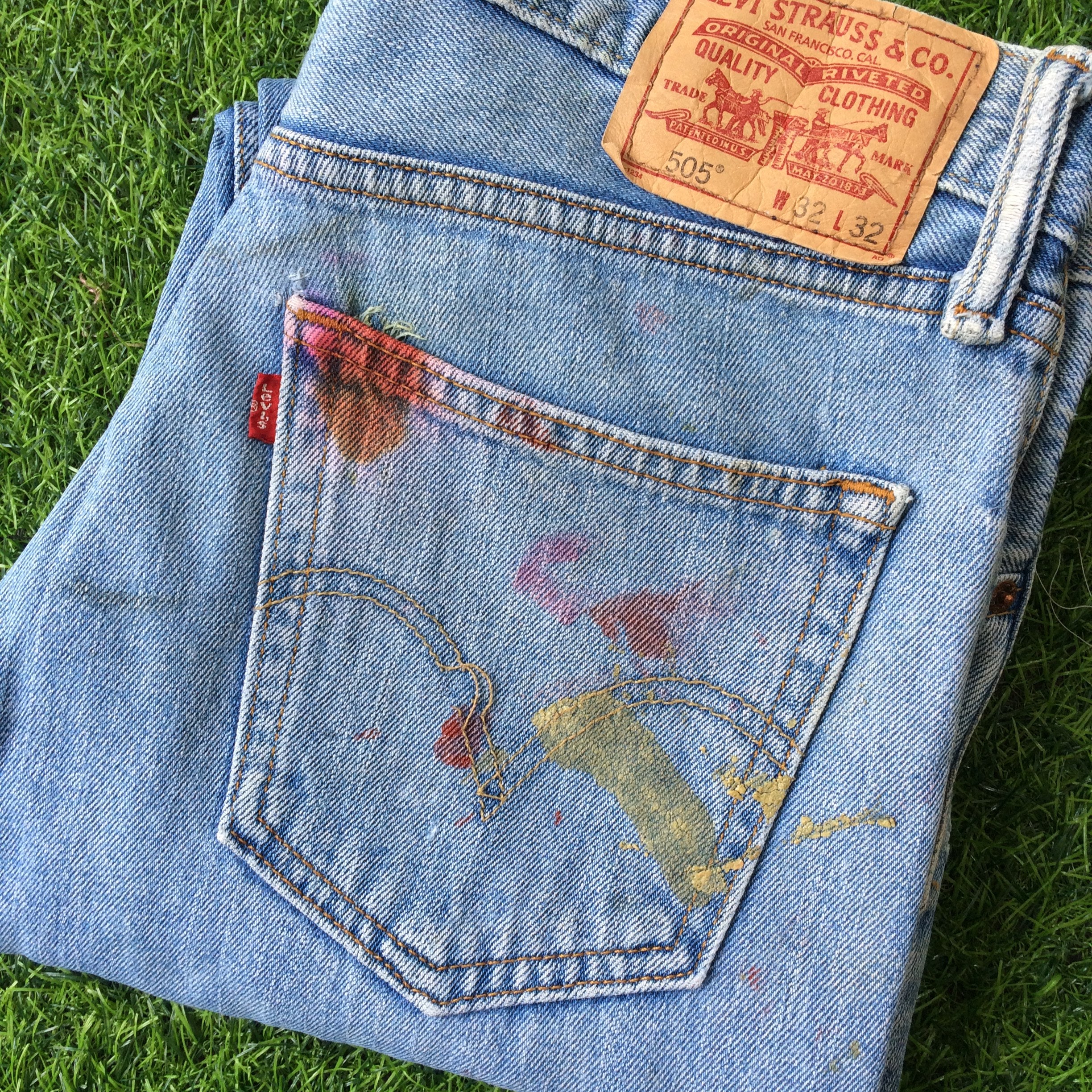 Size 33 Vintage Heavily Distressed Levis 505 Dirty Jeans W33 - Etsy