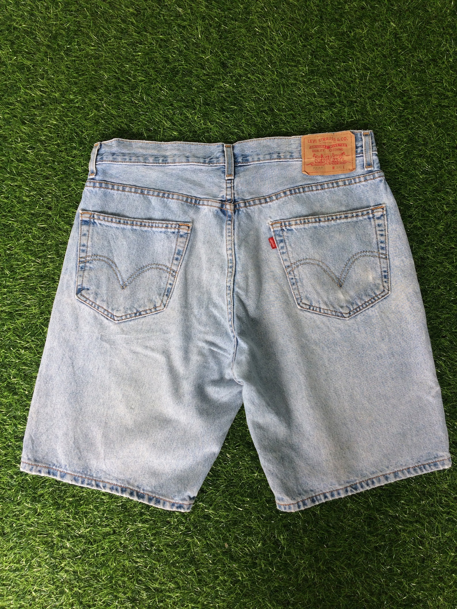 W35 Levis 505 Short Jeans Regular Fit Denim Shorts Made in Etsy UK