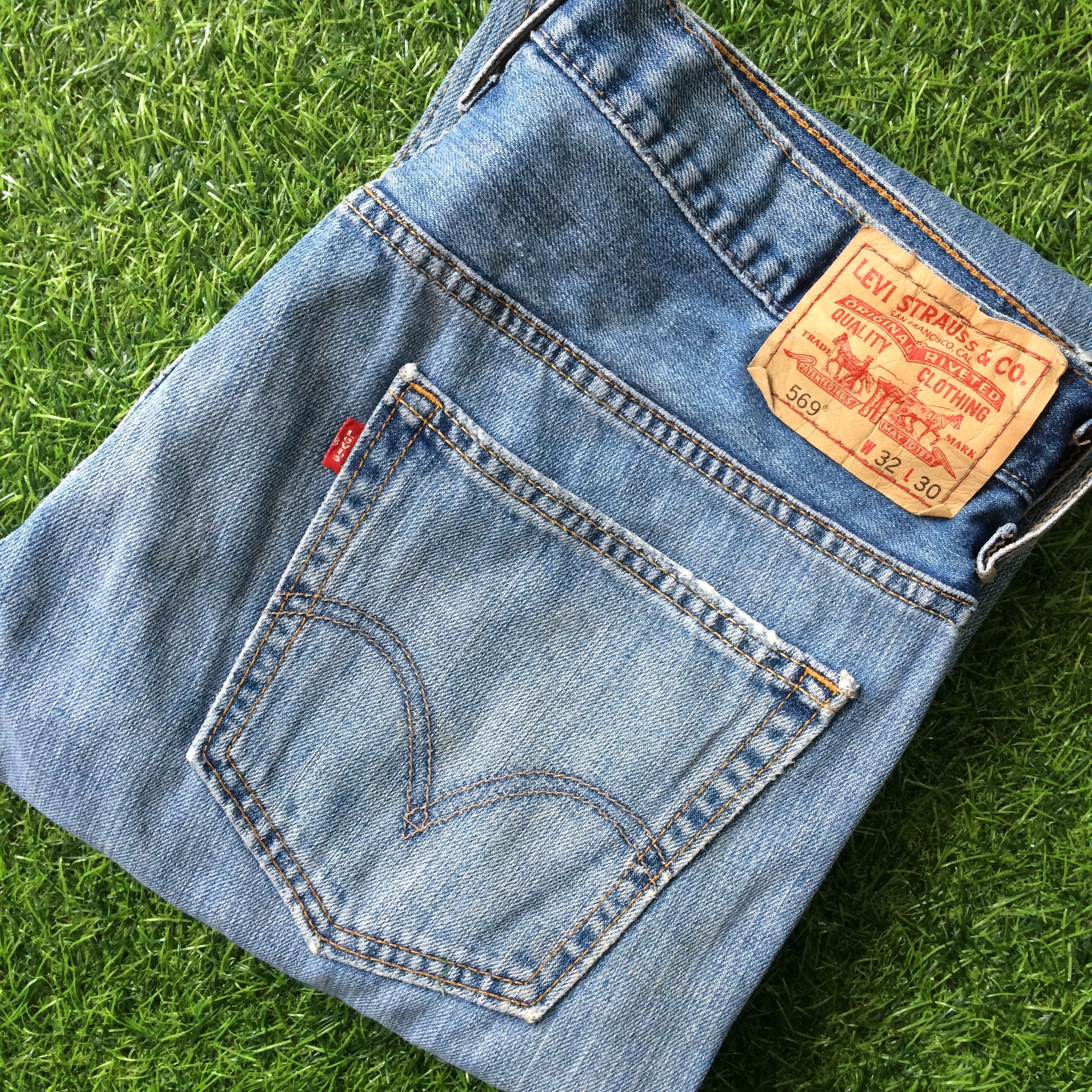 Size 34 Vintage Distressed Levi's 569 Dirty Jeans W34 L30 - Etsy Australia