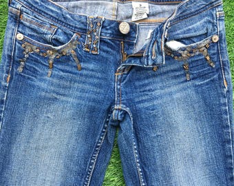 Diesel Industry Junnie Vintage Low Rise Bootcut Flared Jeans / Y2K
