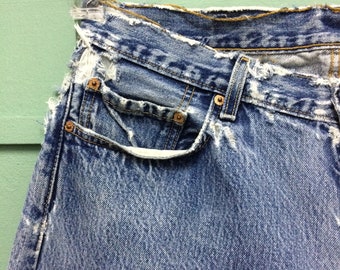 levis 501 skinny thrashed