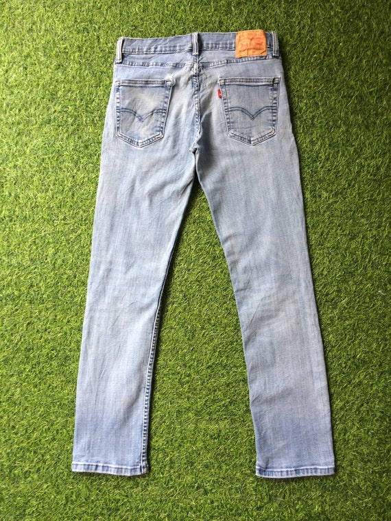 Taille 31 vintage Distressed Levis 511 Jeans W3 L32 Light Wash Stretch Denim Slim Fit Taper Jeans Taille 31 Etsy France