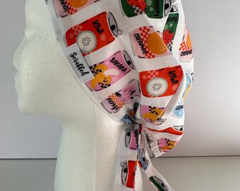 Cuffia Chirurgica Union Jack - Infermiere Veterinario ODP - 100% Cotone Regolabile