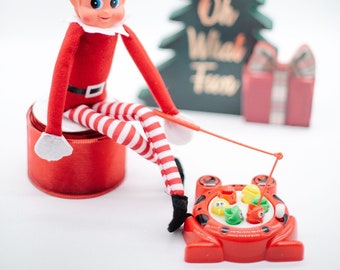 Weihnachtself Angelspiel, Elf Prop, Weihnachtself Kit, Urlaub Elf Kit, Elf Zubehör, Elfenspiele, Stage your elf, Elfeninszenierung