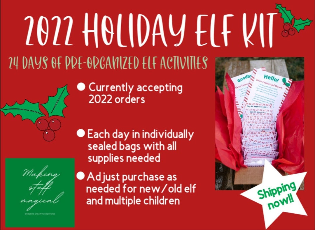 PRESALE Elf Kit 2023 FREE SHIPPING Christmas Elf Activities