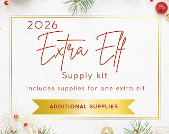 Elf Kit - Extra Elf Supply Kit 2025, Christmas Elf Activities Kit, Elf Props, Pre-planned Elf Ideas, 24 Days Elf Scenes, Christmas Elves
