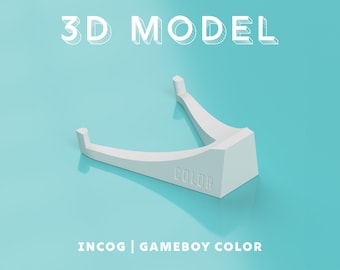 Gameboy Color INCOG Stand - Printable 3D Model