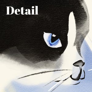 Cat Business Poetcore Archival Art Print painted and written by Summer in Philly image 3
