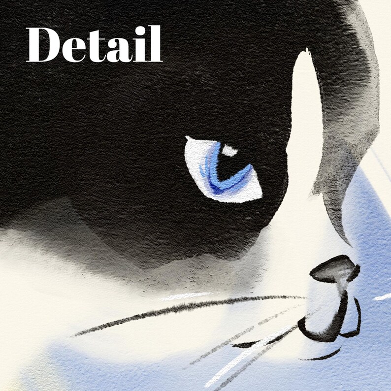 Cat Business Poetcore Archival Art Print painted and written by Summer in Philly image 3