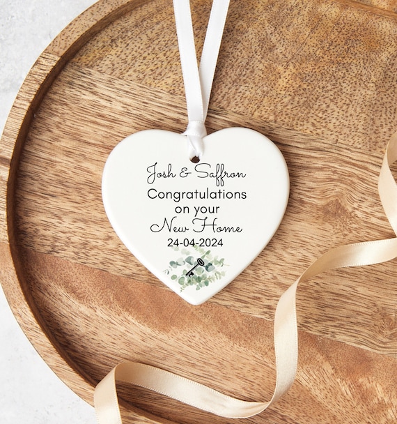 Personalised Ceramic New Home Keepsake, Housewarming Gift