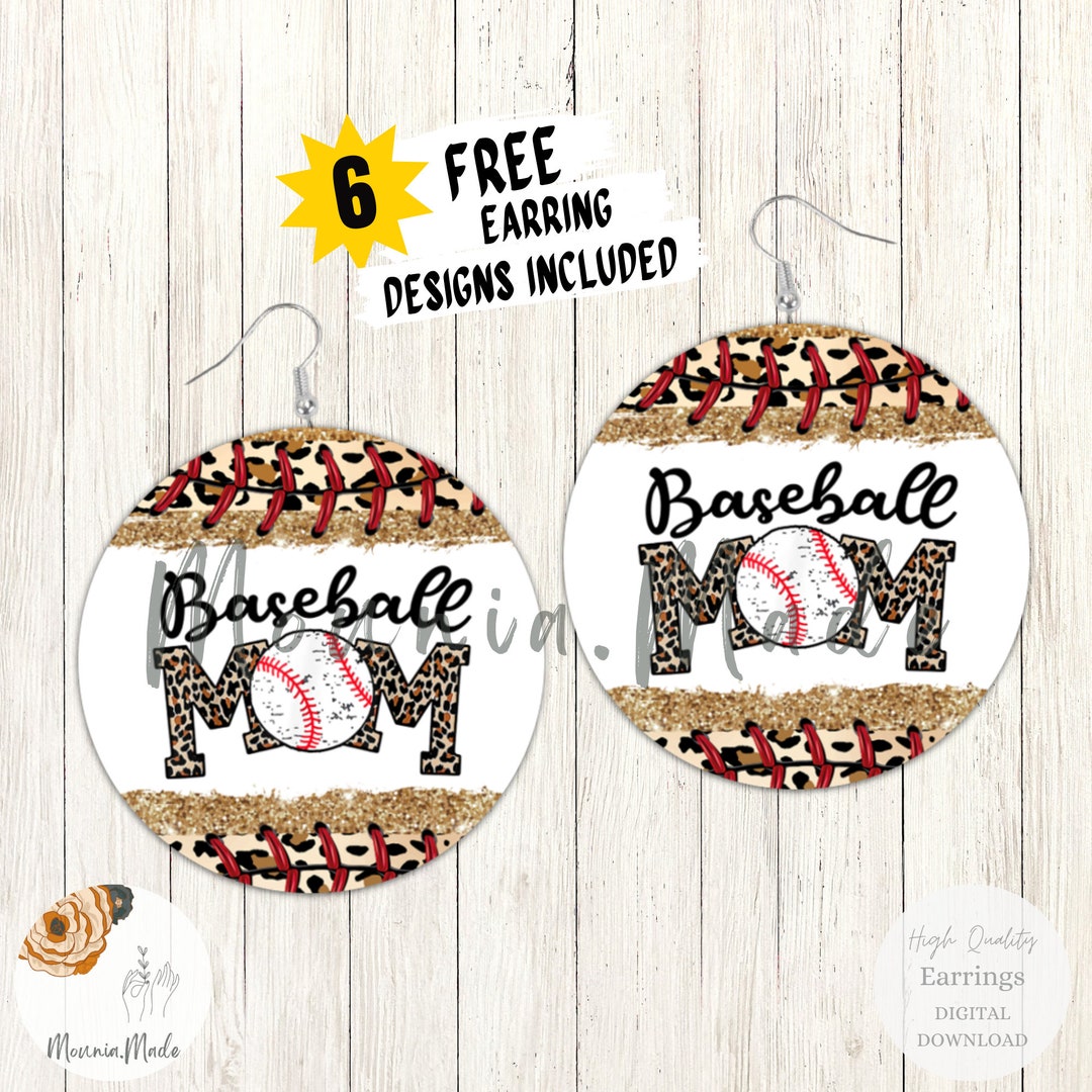 Baseball Mom Beaded Earrings