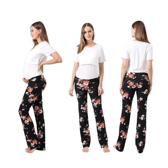 Below Bump Maternity Postpartum Pajama Pants Etsy