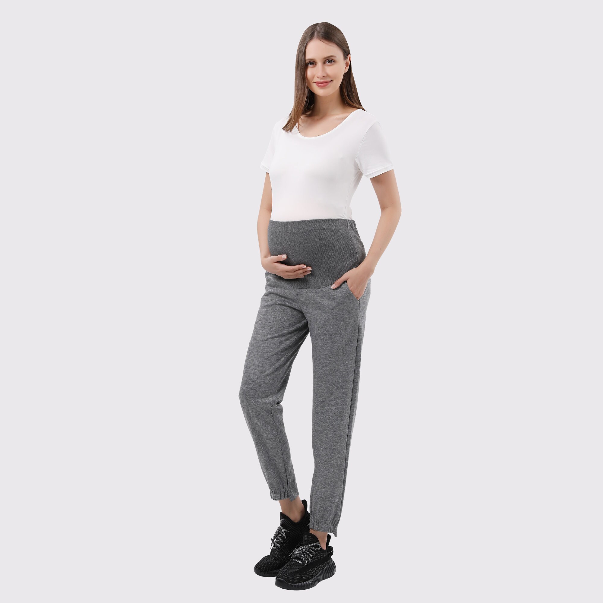 Set of 3 Maternity Pregnancy Adjustable Waist Jeans Trousers Band Belt  Extender Elastic 