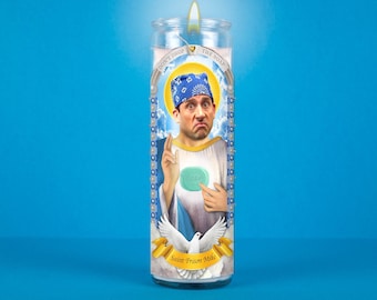 Saint Prison Mike: Michael Scott Prayer Candle, The Office, Steve Carell, Saint Candle, Votive candle, Non Scented, Novelty Candle