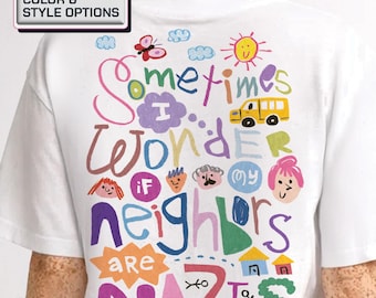 Conceptual Graphic Tee: Sometimes I Wonder, Statement Art Shirt