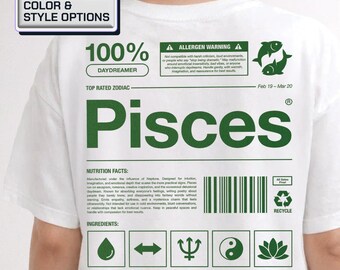 Pisces Zodiac T-Shirt: 100% Daydreamer Astrology Tee