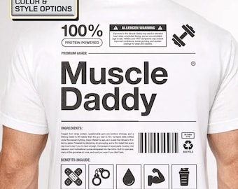 Muscle Daddy Gym Shirt: Funny Bodybuilding Gift for Dad