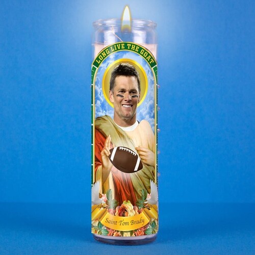 Long Live the Goat Tom Brady Candle Meme Prayer Candle Etsy