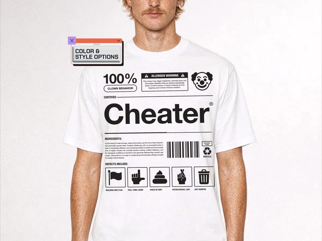 Certified Cheater T-shirt: Funny Breakup Revenge Gift - Etsy