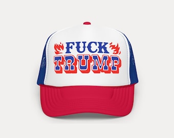 Fuck Trump Trucker Hat: Political Humor Snapback
