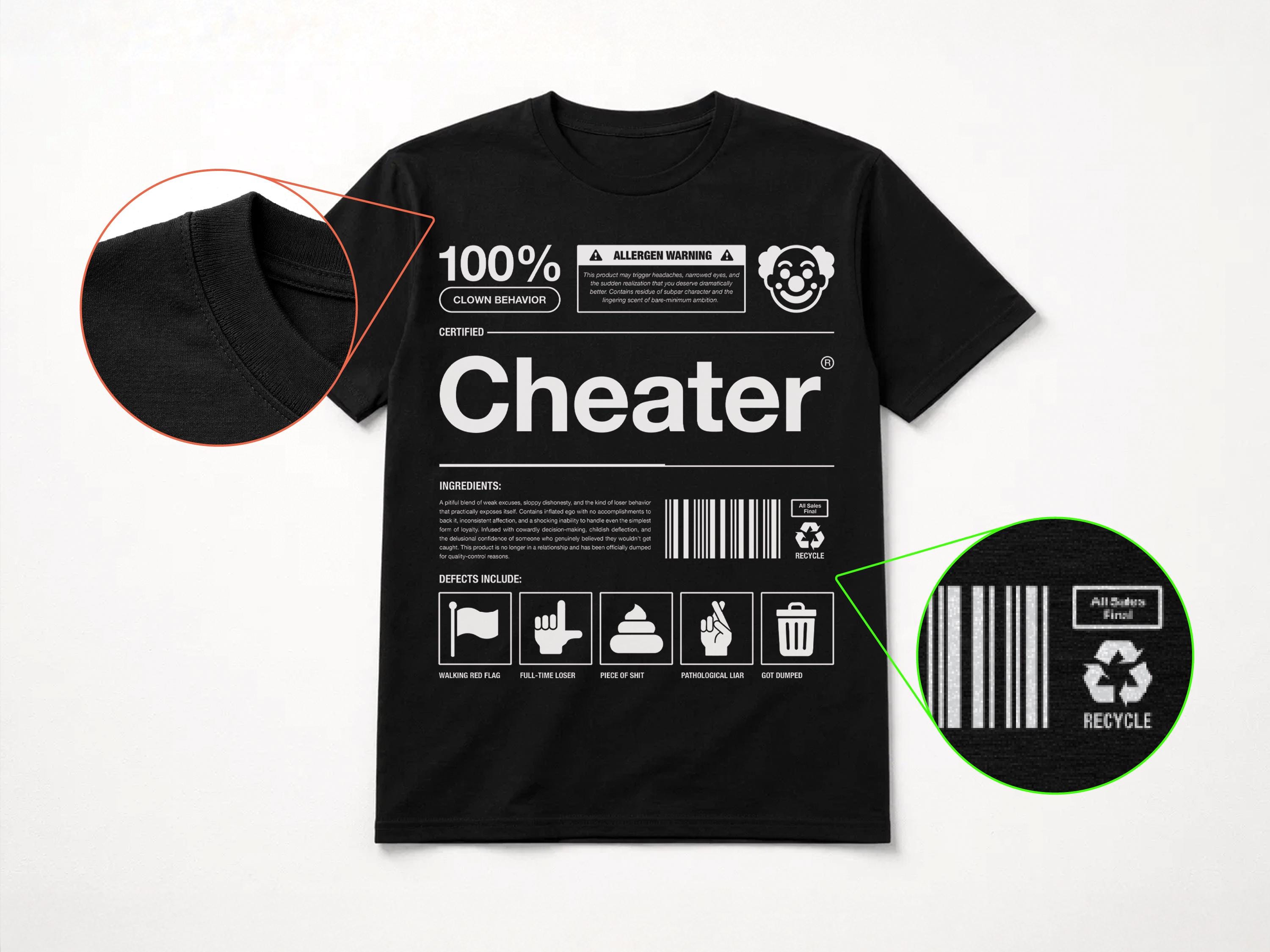 Certified Cheater T-shirt: Funny Breakup Revenge Gift - Etsy