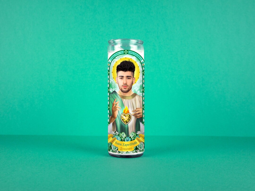 Saint Zayn Malik Celebrity Prayer Candle Love Yourself Non Scented 8
