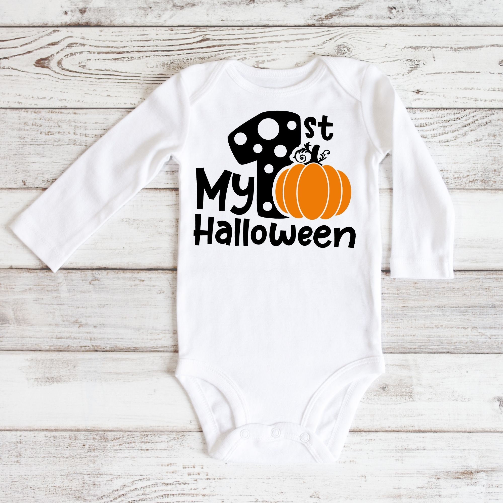 My First Halloween Baby Onesie Halloween Baby Bodysuit My Etsy
